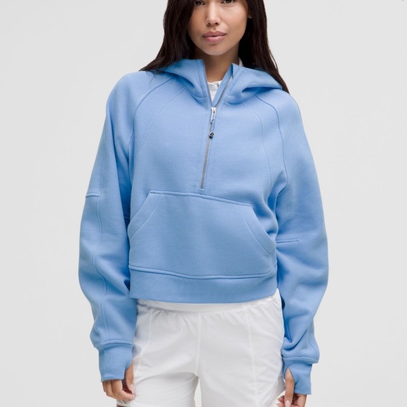 lululemon scuba oversized half-zip hoodie xs/s aero blue - Picture 1 of 1